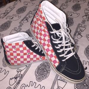 Checkered Hi-Top Vans